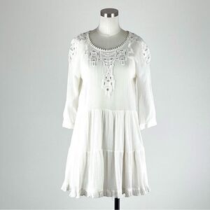 Free People Lace Babydoll Gauze Dress